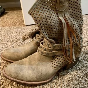 Coconut Fringe Boots